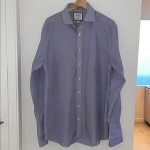 Charles Tyrwhitt Blue Dress Shirt Classic Tailoring